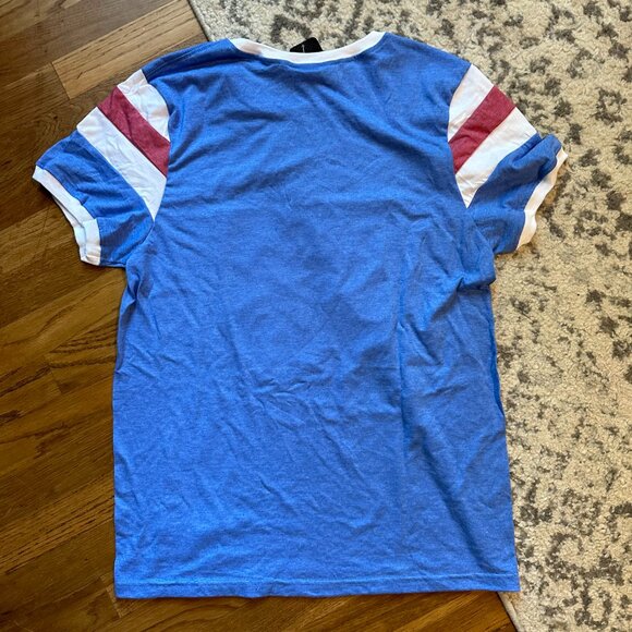 NHL OFFICIAL {NWT} Calhoun Women's New York Rangers Tee | Medium | blue white - Picture 2 of 8
